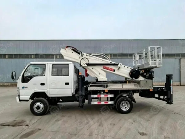 Автовышка VIGRUS GKS22 на шасси ISUZU 4Х4 дв 130Kw двойная кабина, высота подъёма 22м, с изоляцией люльки 1000В