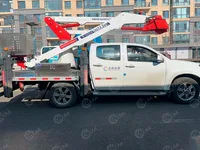 Автовышка на шасси пикапа ISUZU 4Х2 дв 108kw AKПП высота подъёма 13,5м, объем дв 3л