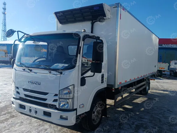 Фургон рефрижератор на шасси ISUZU 4х2 дв 139kw гп 5 тонн (фургон 6880х2090х2070, холодильная установка Carrier Citimax 1100) c гидробортом и боковой дверью