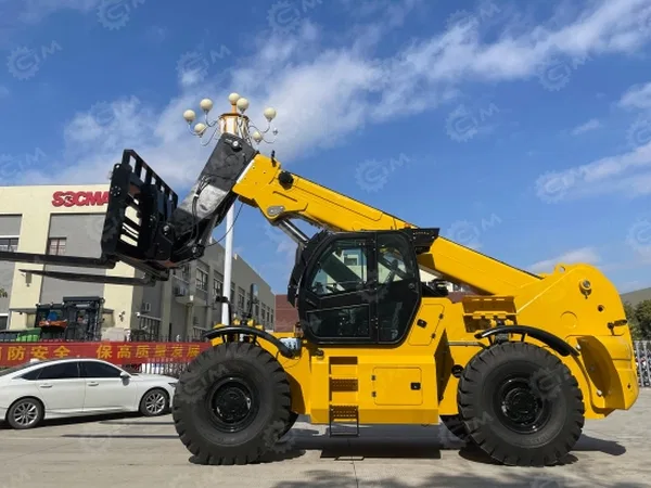 Телескопический погрузчик VIGRUS VRT20010-4Z гп 20т высота 10м, ковш 3м3, быстросъем, корзина на 2-х человек, шинный захват 90С-ТТС-N167, крюк на стреле гп 5т, кабина FOPS/ROPS отопитель, кондиционер