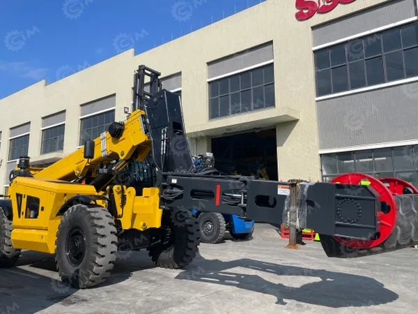 Телескопический погрузчик VIGRUS VRT20010-4Z гп 20т высота 10м, ковш 3м3, быстросъем, корзина на 2-х человек, шинный захват 90С-ТТС-N167, крюк на стреле гп 5т, кабина FOPS/ROPS отопитель, кондиционер