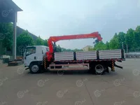 Бортовой грузовик ISUZU 4x2 дв 139kw гп 6 тонн c кму VIGRUS SQS125 гп 5т 4 секции стрела 12,8м кузов 4950х2450х600