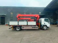 Бортовой грузовик ISUZU 4x2 дв 139kw гп 6 тонн c кму VIGRUS SQS125 гп 5т 4 секции стрела 12,8м кузов 4950х2450х600
