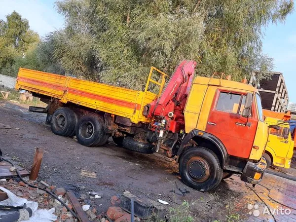 Бортовой грузовик с КМУ КамАЗ с КМУ Amco Veba