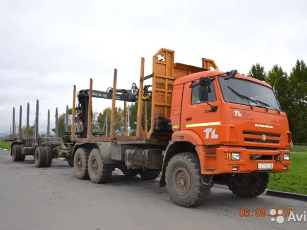 Сортиментовоз КамАЗ 43118 с ГМУ СФ 75