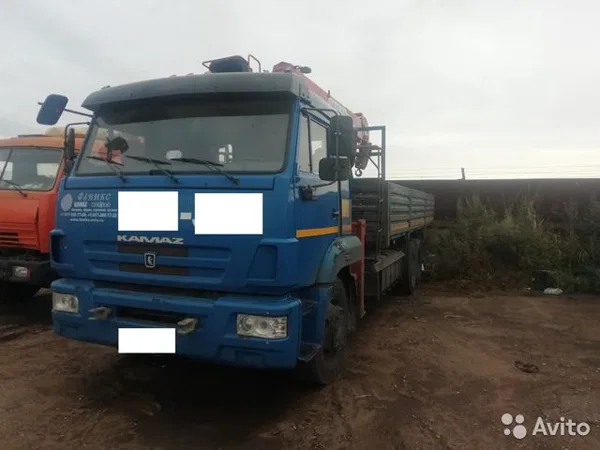 Бортовой грузовик с КМУ КамАЗ