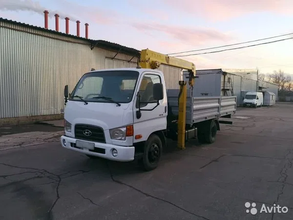 Бортовой грузовик с КМУ Hyundai HD78 с КМУ Shin Meiwa