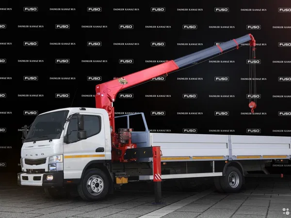 Бортовой грузовик с КМУ Fuso Canter TF