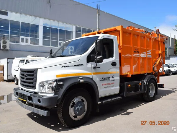 Мусоровоз КОММАШ Арзамас KBR-P6N Press-9 на шасси ГАЗ ГАЗон NEXT (С41R13)