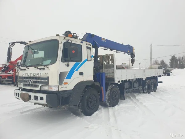 Бортовой грузовик с КМУ Hyundai Gold