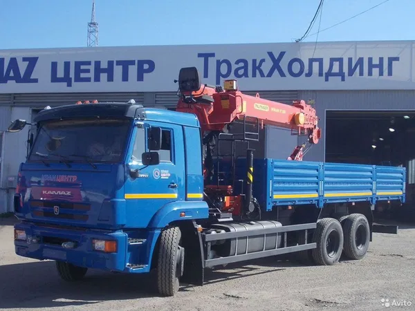 Бортовой грузовик с КМУ КамАЗ 65117 с КМУ Palfinger Inman IT-150