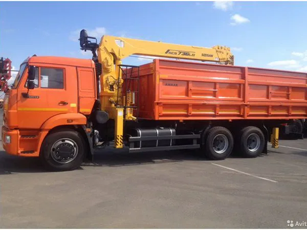 Бортовой грузовик с КМУ КамАЗ 65115-3094-50 с КМУ Soosan SCS736LII Top