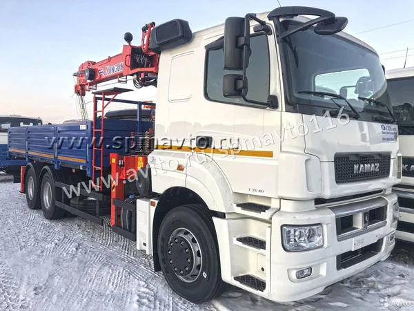Бортовой грузовик с КМУ КамАЗ 65207 с КМУ Kanglim