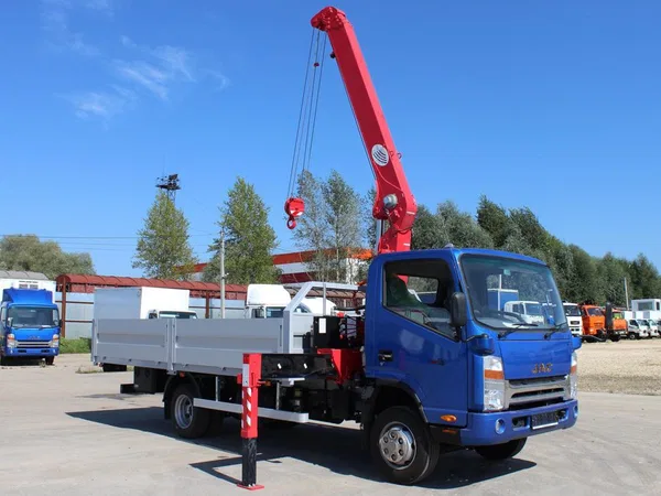 Бортовой грузовик с КМУ JAC N75