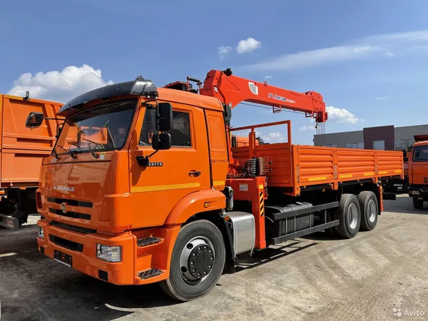 Бортовой грузовик с КМУ КамАЗ 65115 с КМУ Kanglim 1256GII