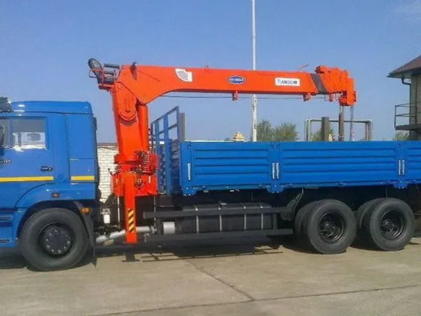 Бортовой грузовик с КМУ КамАЗ 65115 с КМУ Kanglim KS1256