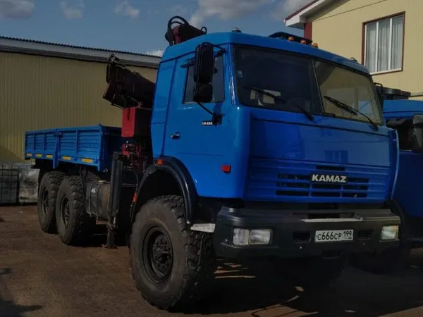Бортовой грузовик с КМУ КамАЗ с КМУ БАКМ 1600