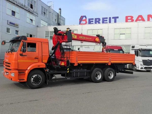 Бортовой грузовик с КМУ КамАЗ 65115 с КМУ Palfinger Inman IT-150