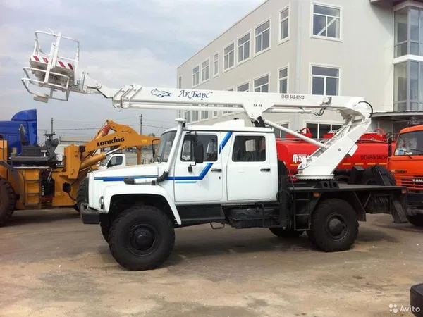 Автовышка ГАЗ 33081 Садко с АГП КЭМЗ ТА-18