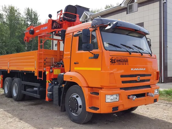 Бортовой грузовик с КМУ КамАЗ 65115 с КМУ Kanglim