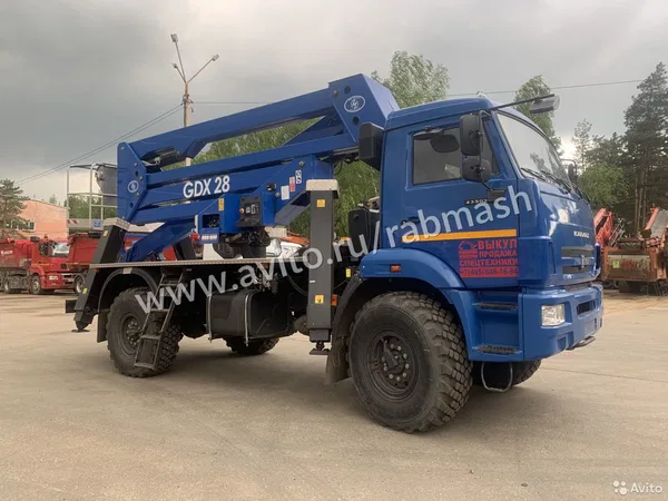 Автовышка Manotti GDX-28 на шасси КамАЗ 43502