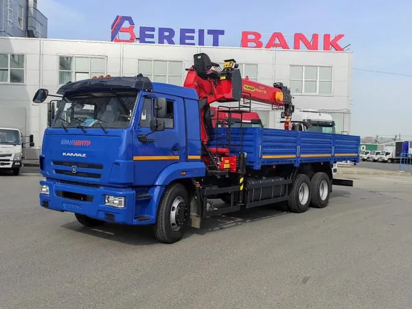 Бортовой грузовик с КМУ КамАЗ 65117 с КМУ Inman IT-150