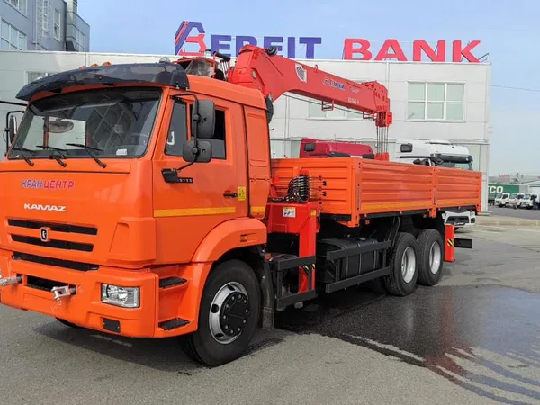 Бортовой грузовик с КМУ КамАЗ 65115-48 с КМУ Kanglim KS1256