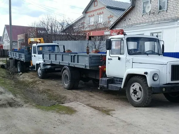 Бортовой грузовик с КМУ ГАЗ 3309