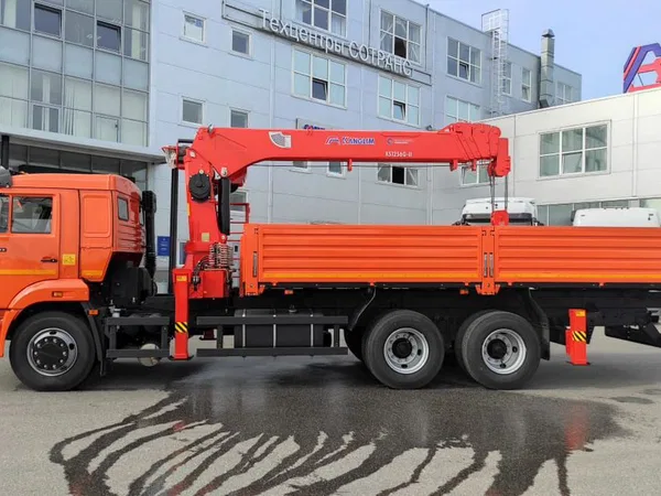 Бортовой грузовик с КМУ КамАЗ 65115-48 с КМУ Kanglim KS1256