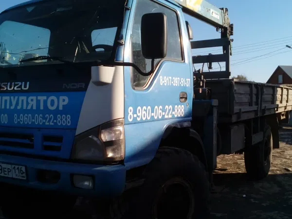 Бортовой грузовик с КМУ ISUZU