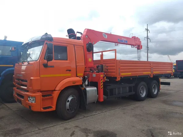 Бортовой грузовик с КМУ КамАЗ 65115 с КМУ Kanglim KS1256G-II