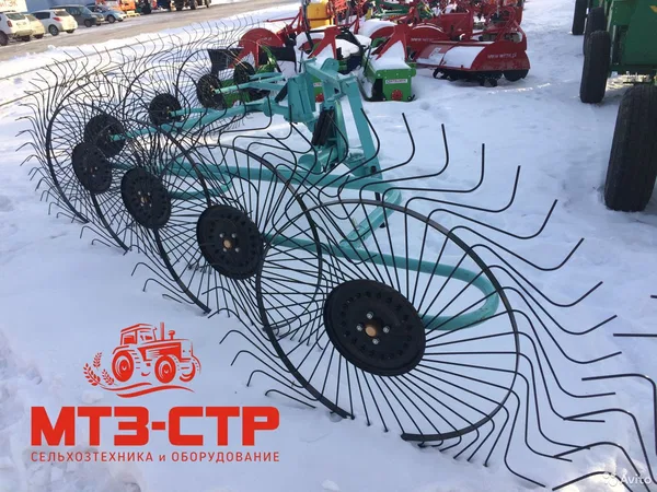 Грабли ворошилки 6,3 метра (двукрылые)