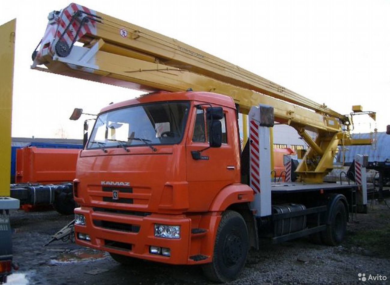 Автовышка КамАЗ 43253 с АГП КЭМЗ ВС-22.06