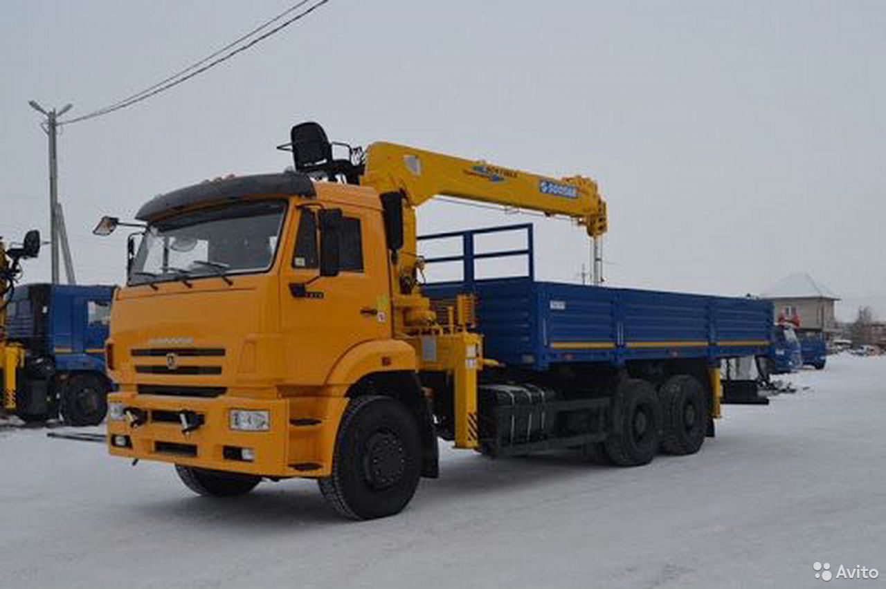 Бортовой грузовик с КМУ КамАЗ 6520-3072-53 с КМУ Soosan SCS746L