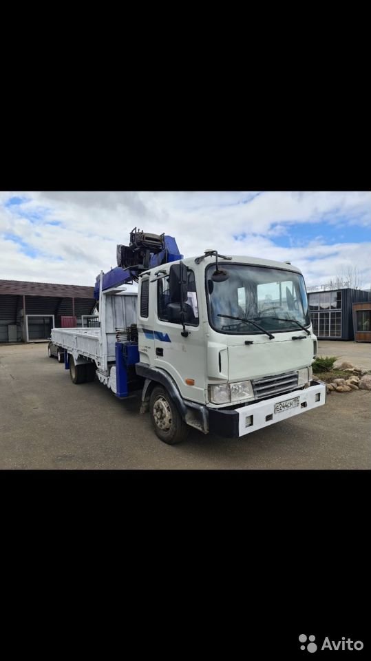 Бортовой грузовик с КМУ Hyundai HD120 Mega Trask