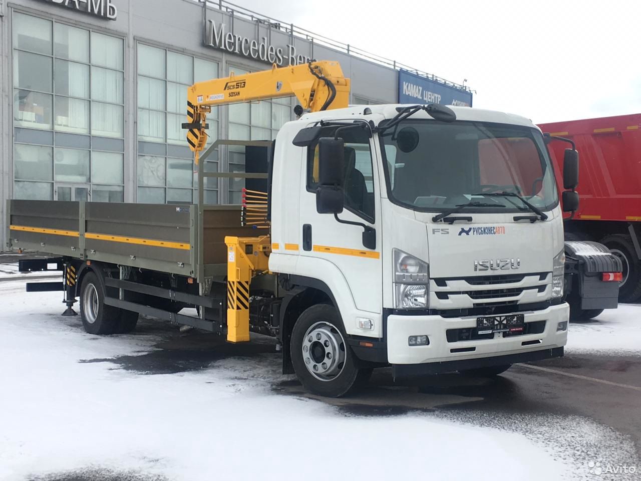 Бортовой грузовик с КМУ ISUZU FSR34ULP-504 с КМУ Soosan SCS51