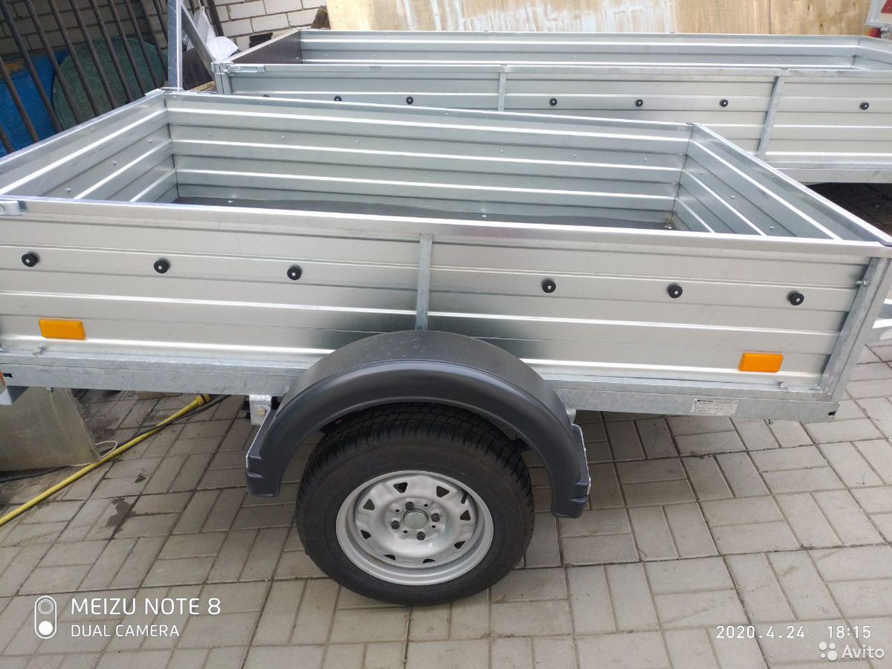Легковой бортовой прицеп 2.0/1.3 оцинкованный