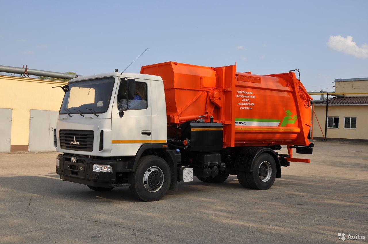Мусоровоз РАРЗ МК-3554-03 на шасси МАЗ 534025-585-013