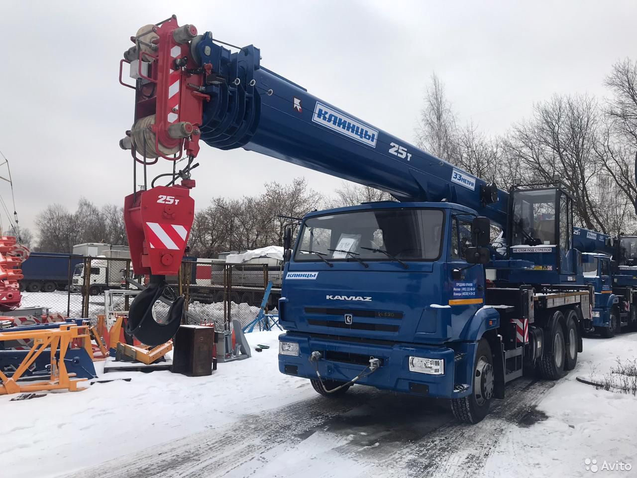 Автокран Клинцы КС-55713-1К-4В на шасси КамАЗ 65115