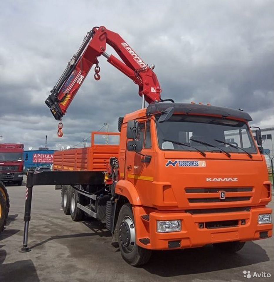 Бортовой грузовик с КМУ КамАЗ 65115-3094-48 с КМУ Flli.Ferrari F2