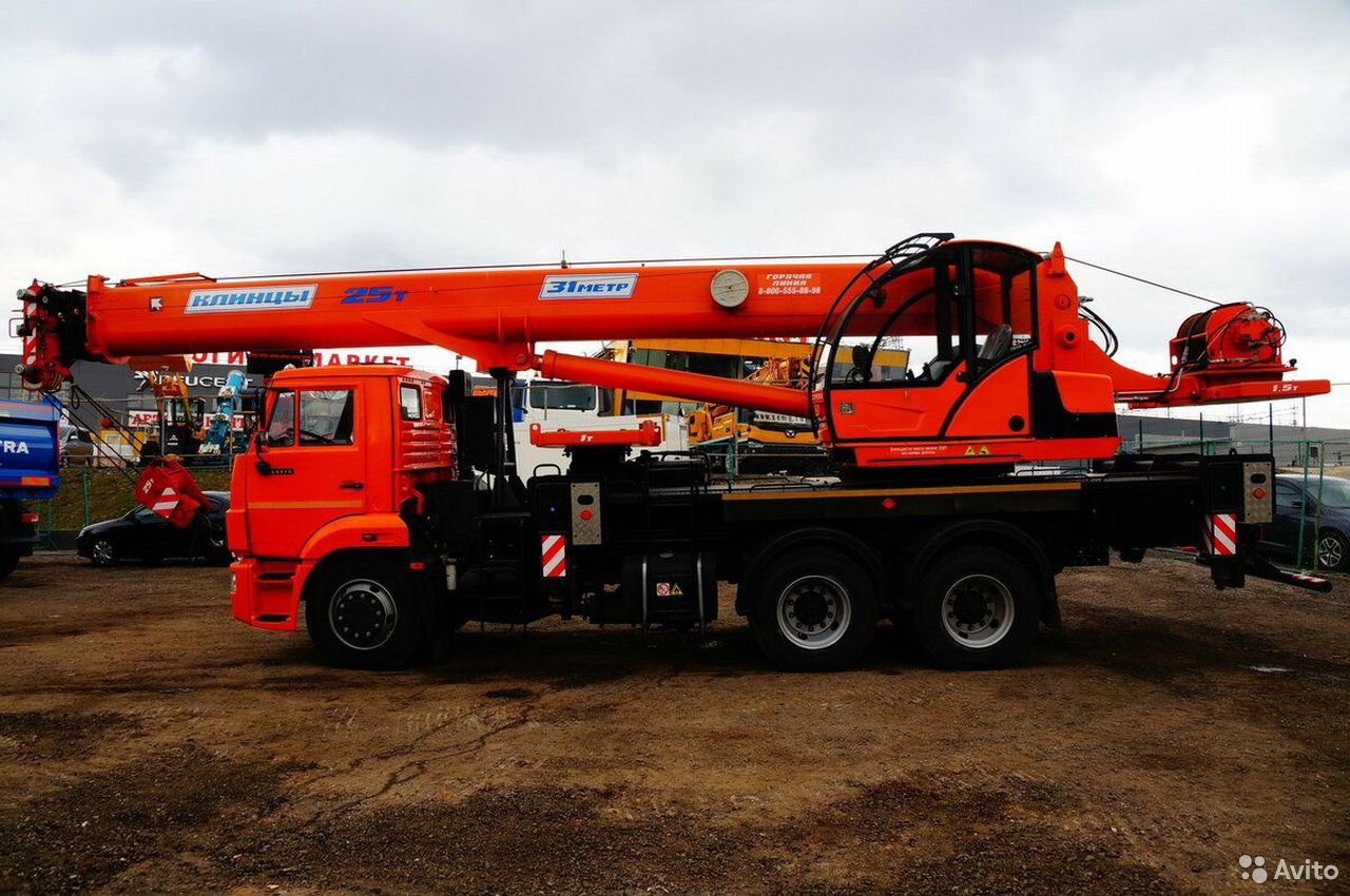 Автокран Клинцы КС-55713-1К-4 на шасси КамАЗ 65115