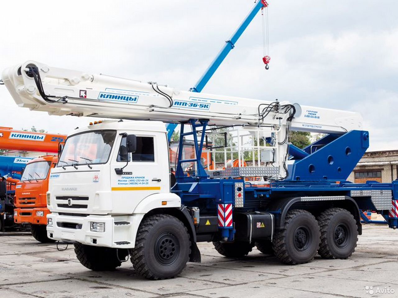 Автовышка Клинцы АГП-36-5К на шасси КамАЗ