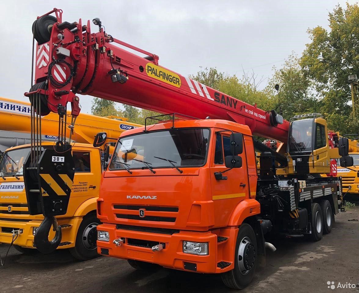 Автокран Palfinger Sany КС-5547К-5 на шасси КамАЗ 65115