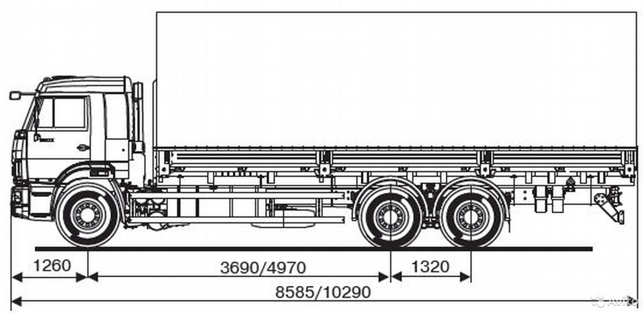 Бортовой грузовик КамАЗ 65117-48 (А5)