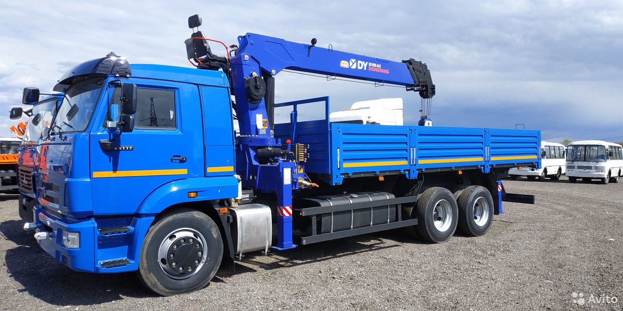 Бортовой грузовик с КМУ КамАЗ 65117 с КМУ DongYang SS1956 ACE