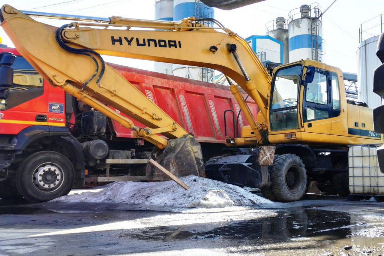 Колесный экскаватор Hyundai