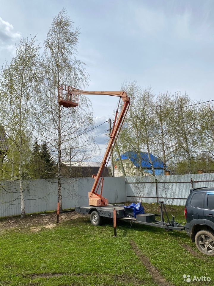 Коленчатый подъемник прицепной