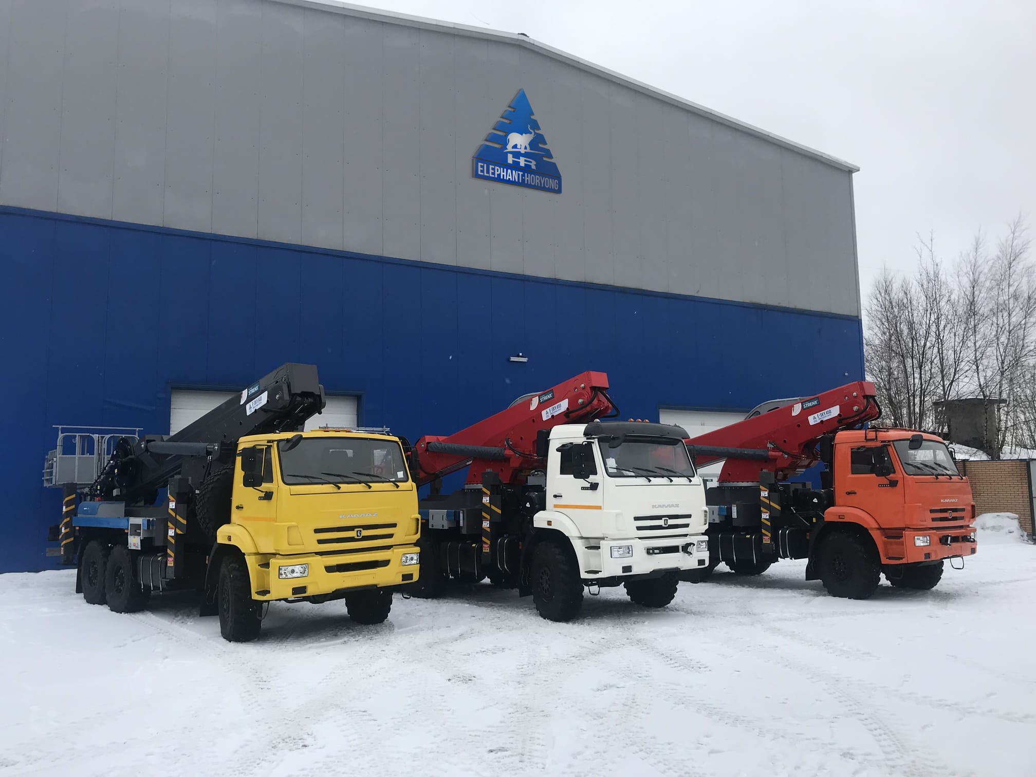 Автовышка КамАЗ 43118 с АГП ELEPHANT-HORYONG E-SKY 450