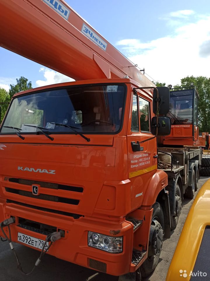 Автокран Клинцы КС-65719-1К на шасси КамАЗ 6540-L4