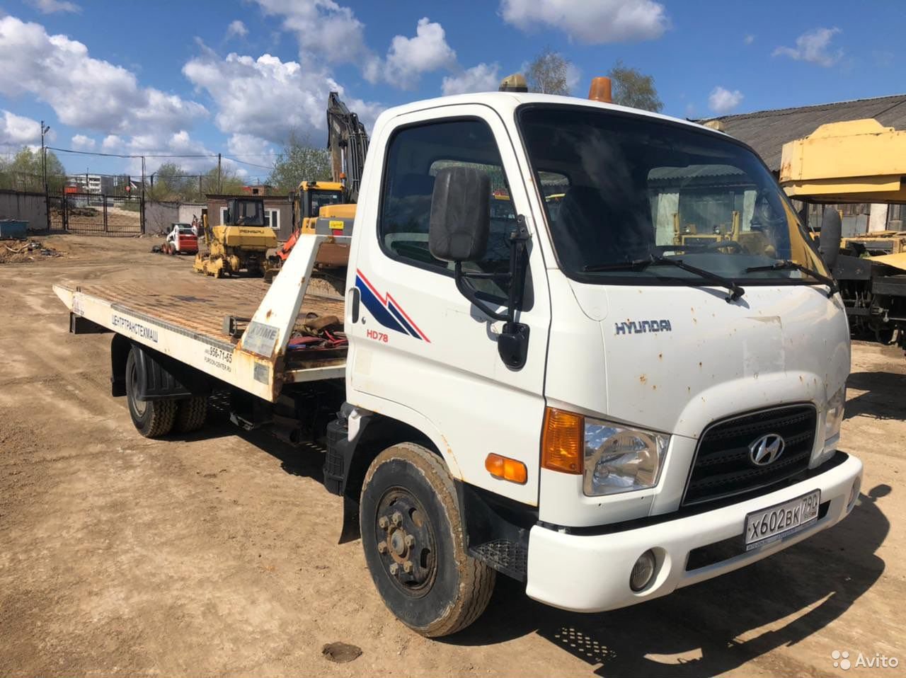 Бортовой грузовик с КМУ Hyundai HD78